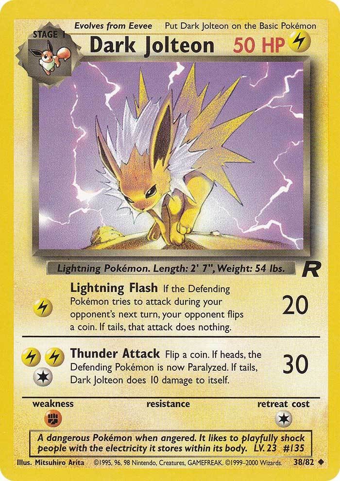 Dark Jolteon (38/82) [Team Rocket Unlimited] | Nerdhalla Games