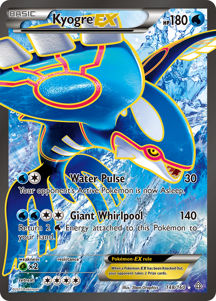 Kyogre EX (148/160) [XY: Primal Clash] | Nerdhalla Games