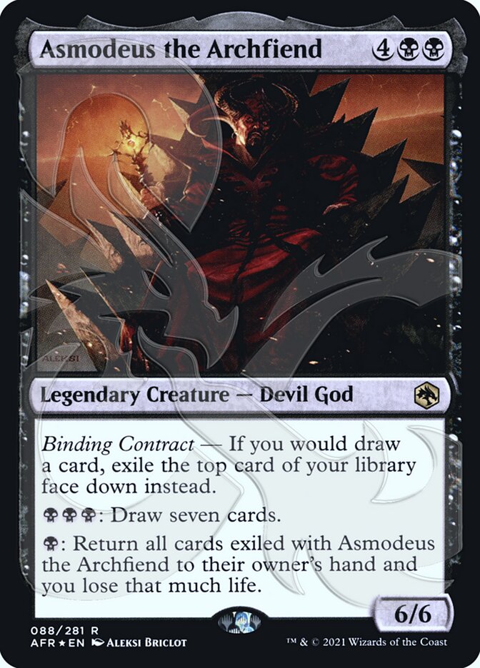 Asmodeus the Archfiend (Ampersand Promo) [Dungeons & Dragons: Adventures in the Forgotten Realms Promos] | Nerdhalla Games