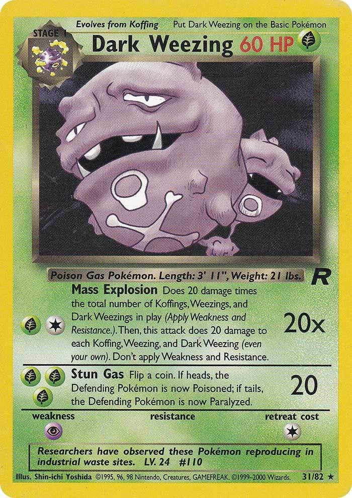 Dark Weezing (31/82) [Team Rocket Unlimited] | Nerdhalla Games