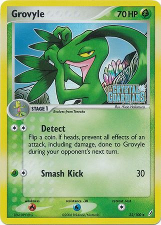 Grovyle (32/100) (Stamped) [EX: Crystal Guardians] | Nerdhalla Games