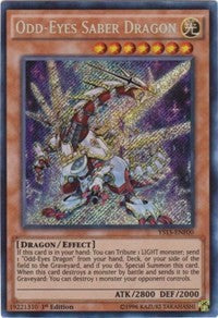 Odd-Eyes Saber Dragon [YS15-ENF00] Secret Rare | Nerdhalla Games