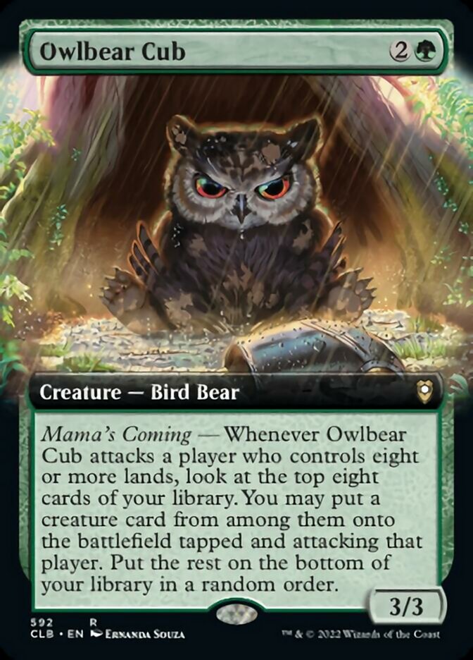 Owlbear Cub (Extended Art) [Commander Legends: Battle for Baldur's Gate] | Nerdhalla Games