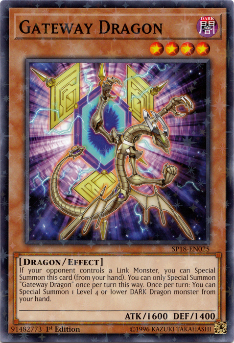 Gateway Dragon [SP18-EN025] Starfoil Rare | Nerdhalla Games