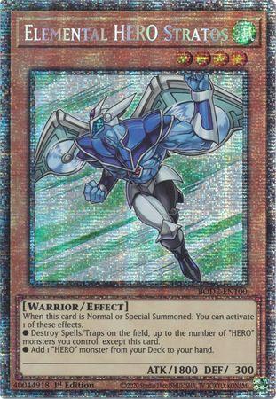 Elemental HERO Stratos [BODE-EN100] Starlight Rare | Nerdhalla Games