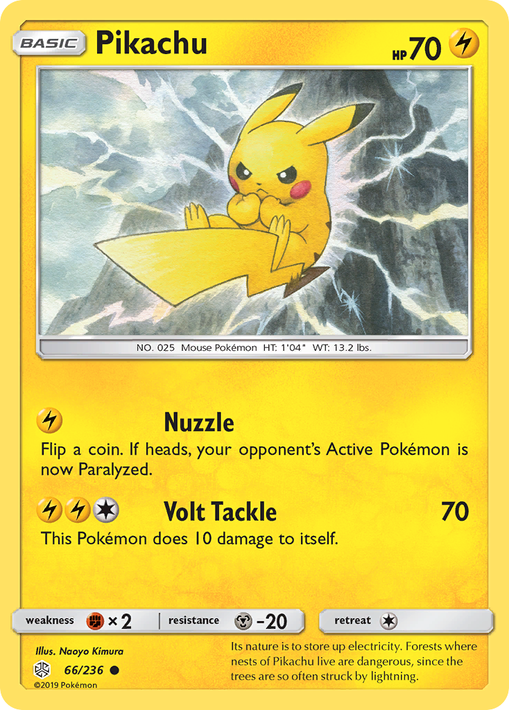 Pikachu (66/236) [Sun & Moon: Cosmic Eclipse] | Nerdhalla Games