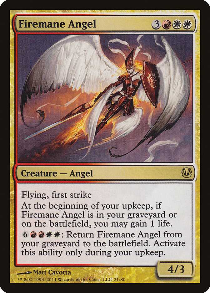 Firemane Angel [Duel Decks: Ajani vs. Nicol Bolas] | Nerdhalla Games