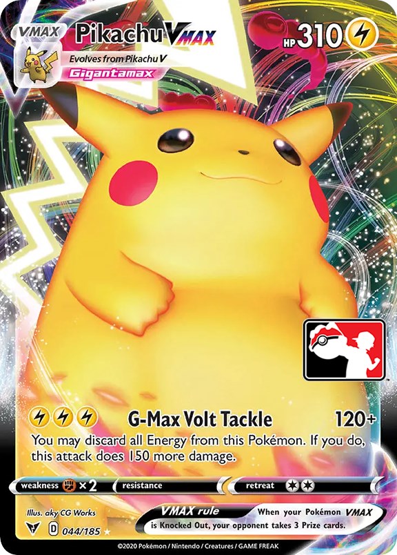 Pikachu VMAX (044/185) [Prize Pack Series One] | Nerdhalla Games