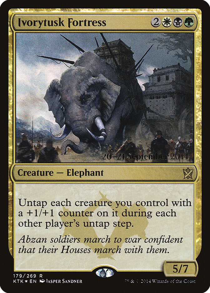 Ivorytusk Fortress  [Khans of Tarkir Prerelease Promos] | Nerdhalla Games