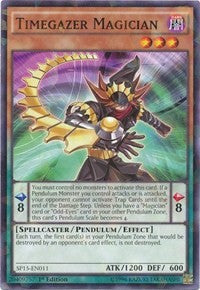 Timegazer Magician [SP15-EN011] Shatterfoil Rare | Nerdhalla Games