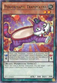 Performapal Trampolynx [SP15-EN021] Shatterfoil Rare | Nerdhalla Games