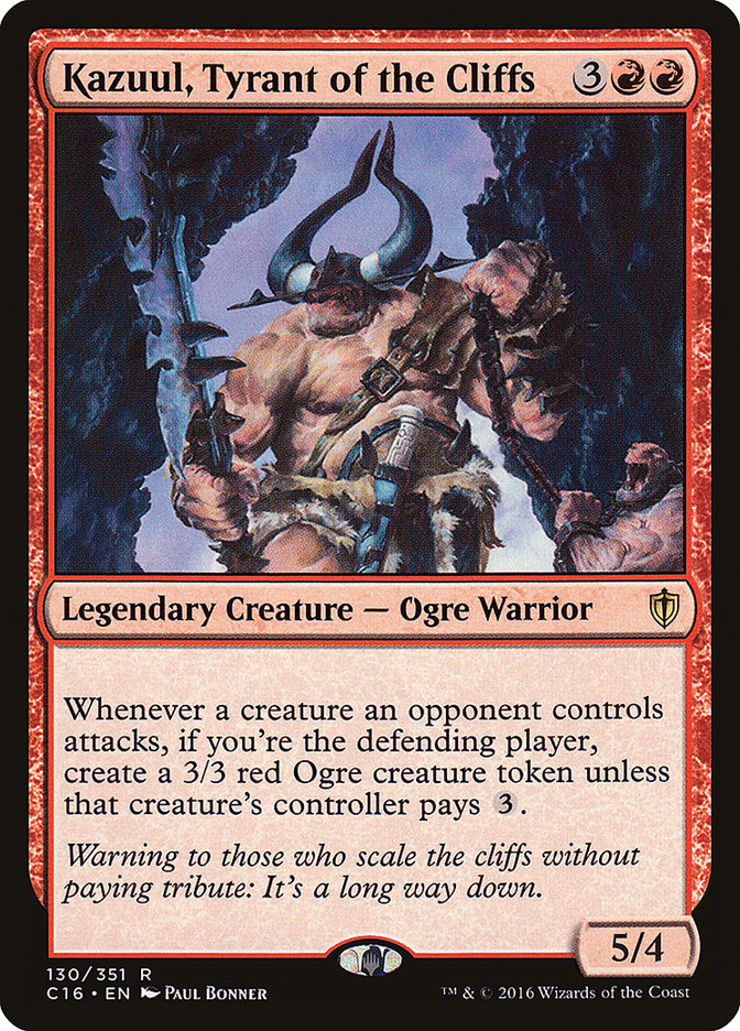 Kazuul, Tyrant of the Cliffs [Commander 2016] | Nerdhalla Games