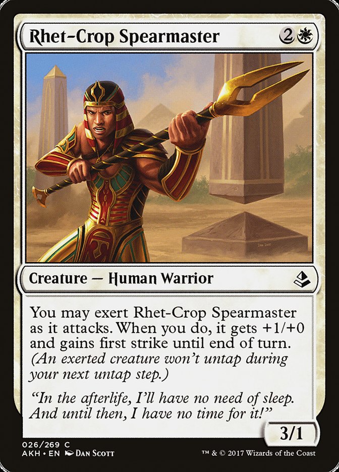 Rhet-Crop Spearmaster [Amonkhet] | Nerdhalla Games