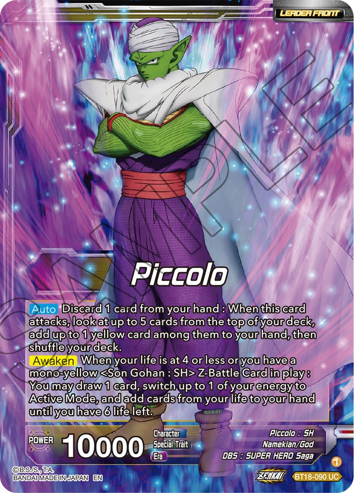 Piccolo // Piccolo, Facing New Foes (BT18-090) [Dawn of the Z-Legends Prerelease Promos] | Nerdhalla Games