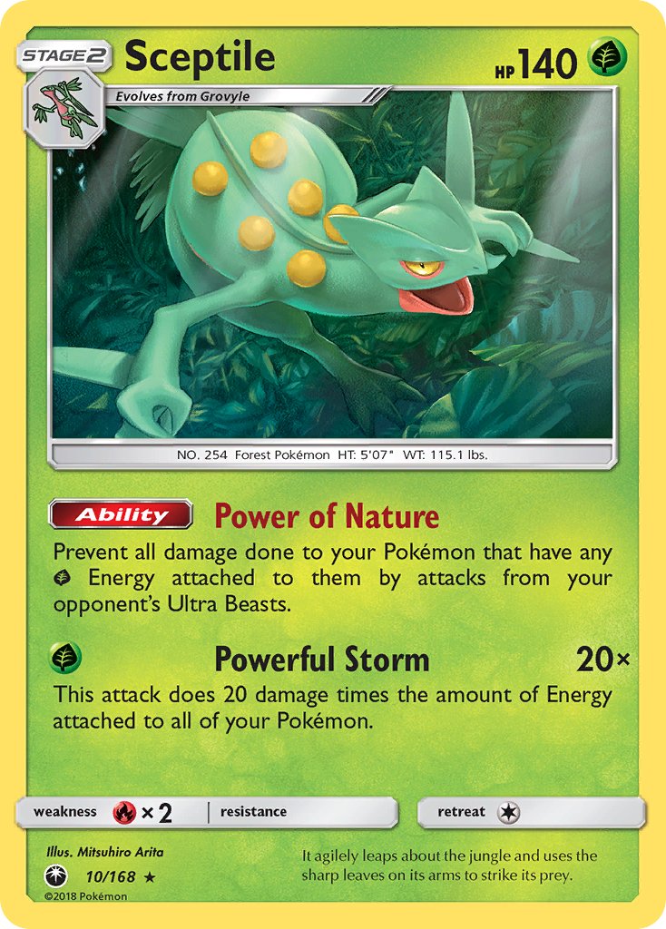 Sceptile (10/168) (Theme Deck Exclusive) [Sun & Moon: Celestial Storm] | Nerdhalla Games