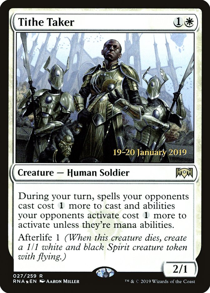 Tithe Taker [Ravnica Allegiance Prerelease Promos] | Nerdhalla Games