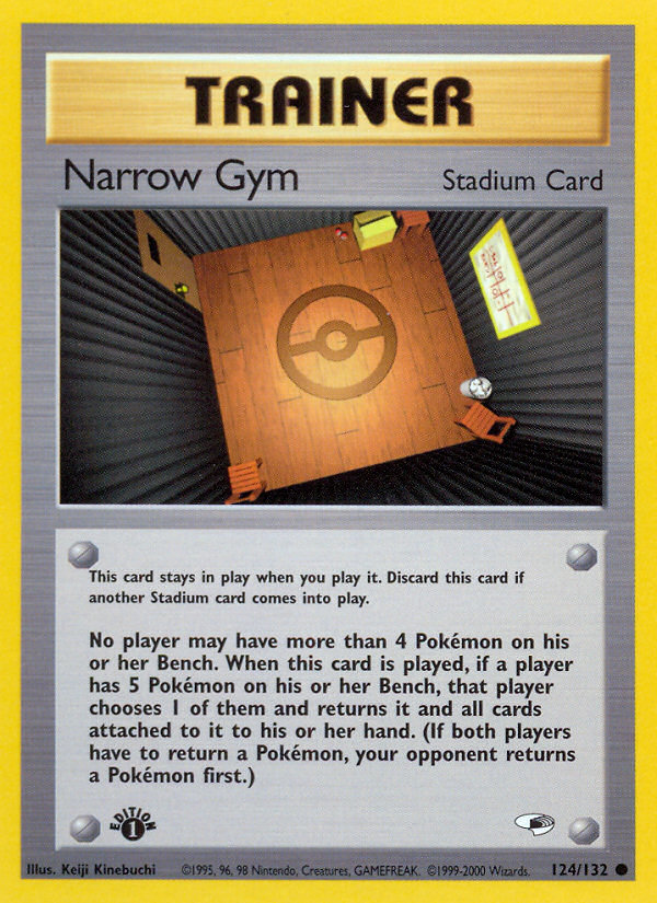 Narrow Gym (124/132) [Gym Heroes 1st Edition] | Nerdhalla Games