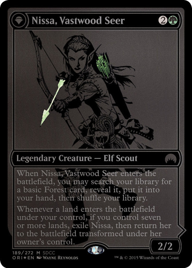 Nissa, Vastwood Seer // Nissa, Sage Animist [San Diego Comic-Con 2015] | Nerdhalla Games