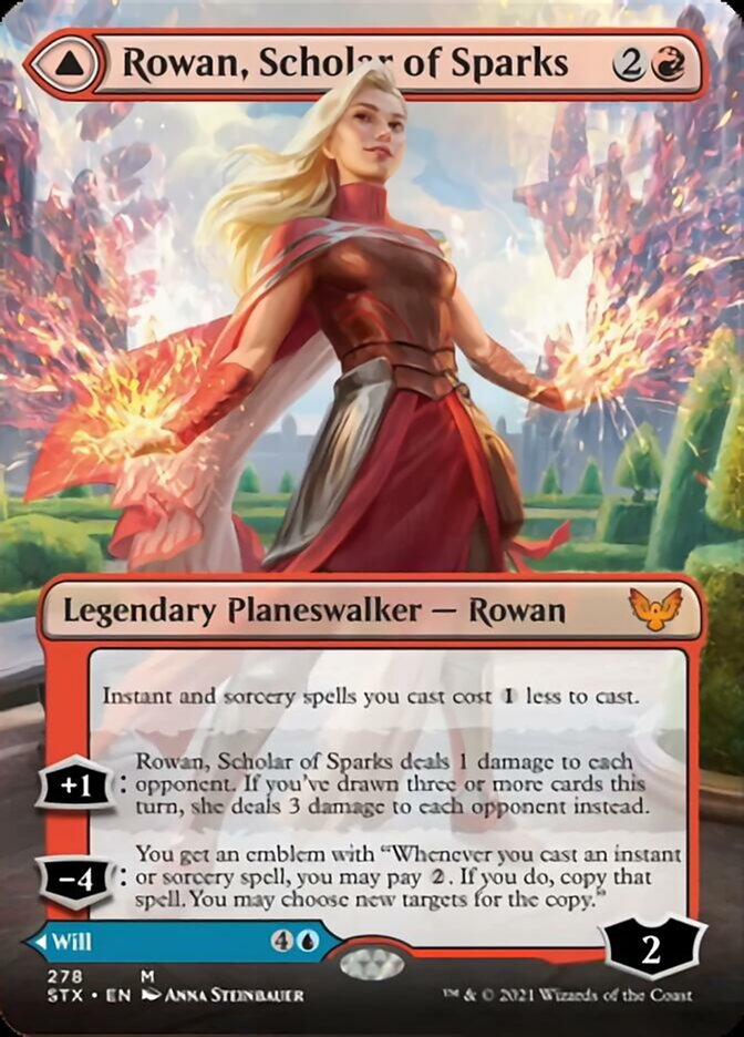 Rowan, Scholar of Sparks // Will, Scholar of Frost (Extended) [Strixhaven: School of Mages] | Nerdhalla Games