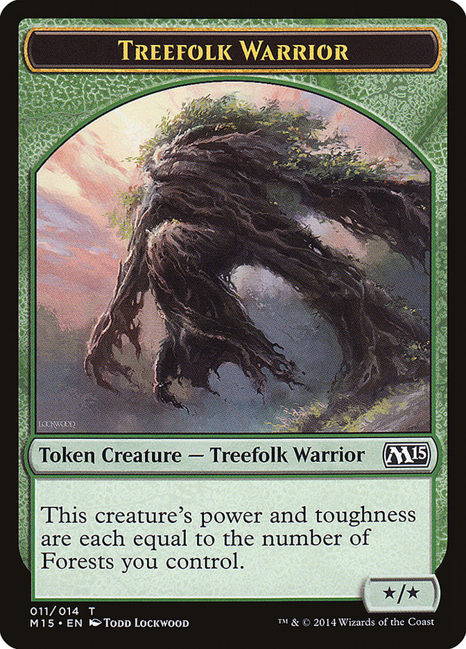 Treefolk Warrior [Magic 2015 Tokens] | Nerdhalla Games