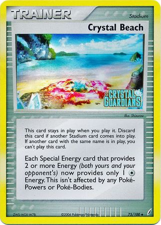 Crystal Beach (75/100) (Stamped) [EX: Crystal Guardians] | Nerdhalla Games