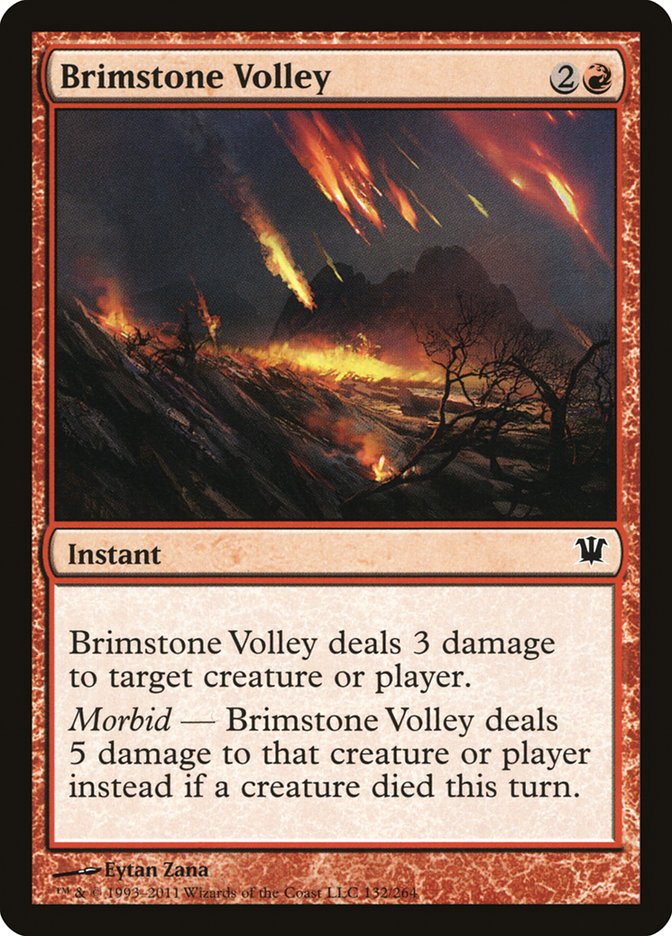 Brimstone Volley [Innistrad] | Nerdhalla Games