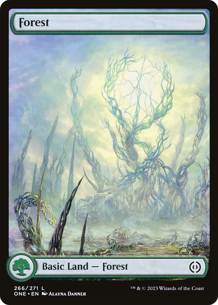 Forest (266) (Full-Art) [Phyrexia: All Will Be One] | Nerdhalla Games