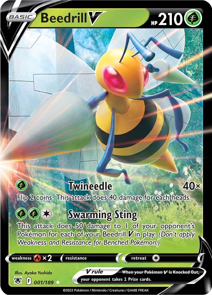 Beedrill V (001/189) [Sword & Shield: Astral Radiance] | Nerdhalla Games