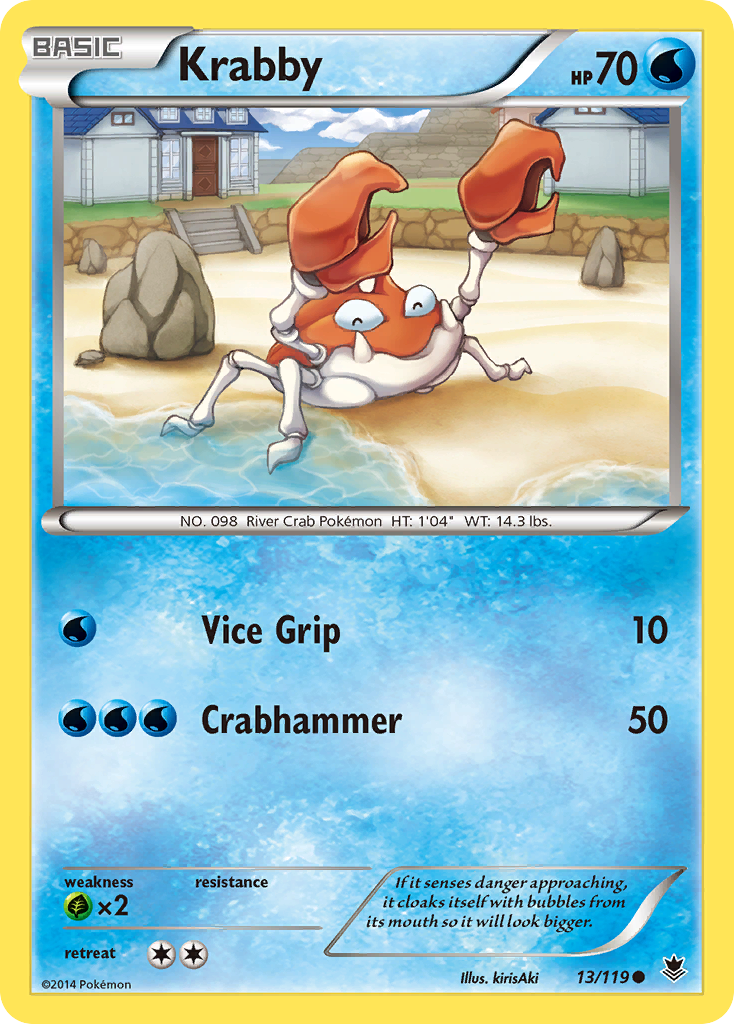 Krabby (13/119) [XY: Phantom Forces] | Nerdhalla Games