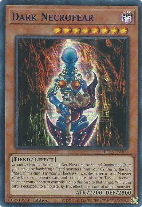 Dark Necrofear (Blue) [LDS3-EN002] Ultra Rare | Nerdhalla Games