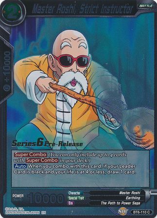 Master Roshi, Strict Instructor [BT6-110_PR] | Nerdhalla Games