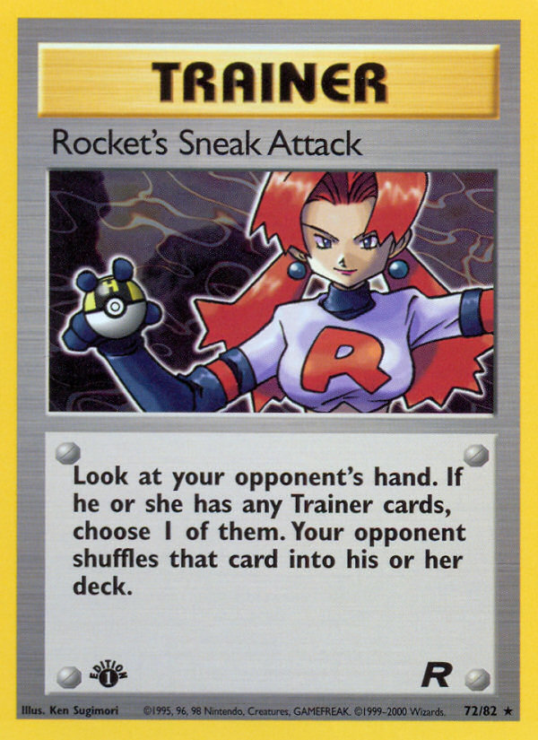 Rocket's Sneak Attack (72/82) [Team Rocket 1st Edition] | Nerdhalla Games