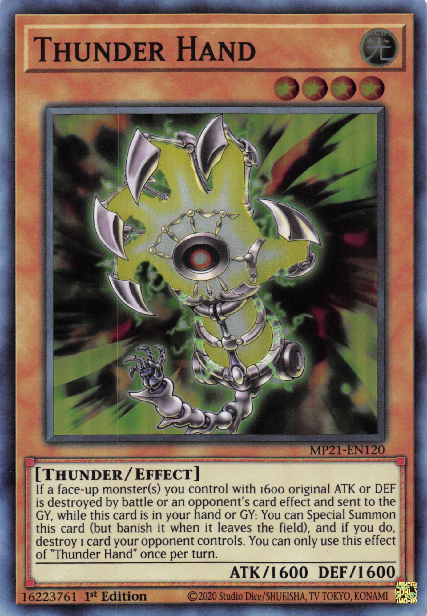 Thunder Hand [MP21-EN120] Super Rare | Nerdhalla Games