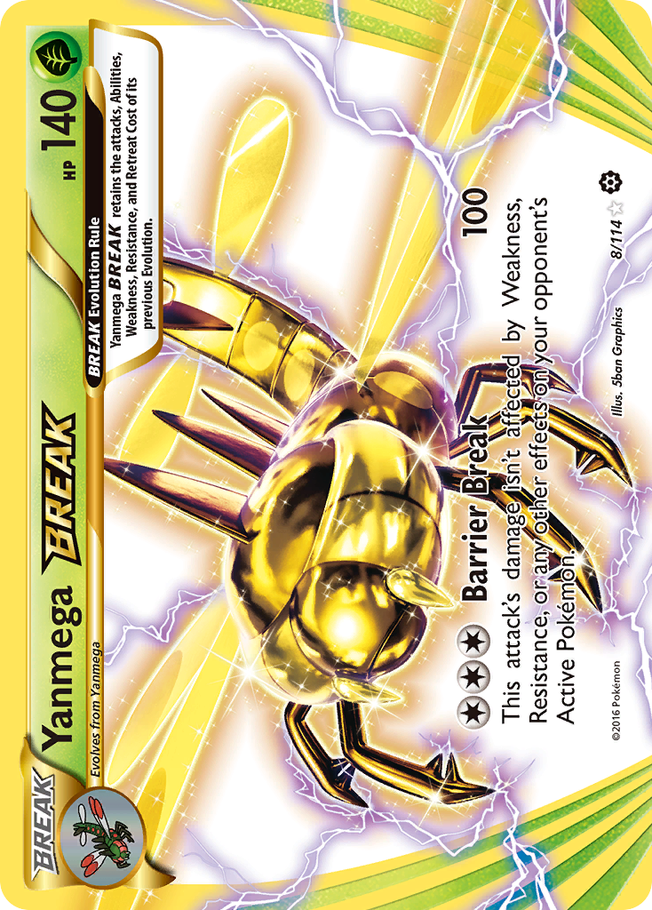 Yanmega BREAK (8/114) [XY: Steam Siege] | Nerdhalla Games