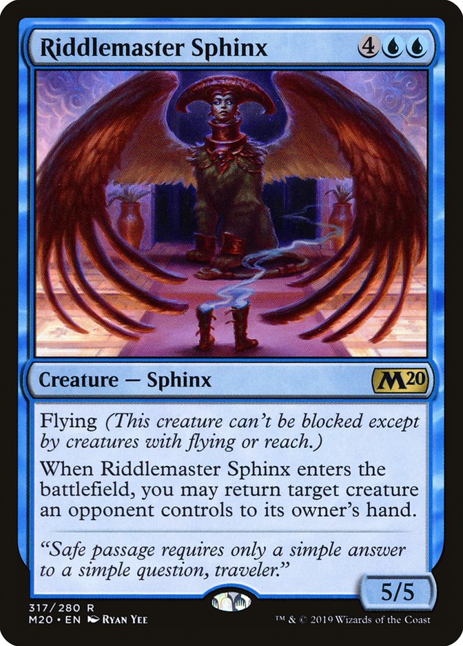 Riddlemaster Sphinx [Core Set 2020] | Nerdhalla Games