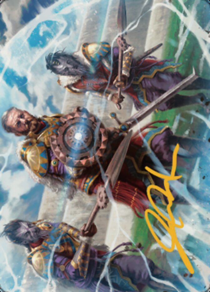 Argivian Phalanx Art Card (Gold-Stamped Signature) [Dominaria United Art Series] | Nerdhalla Games