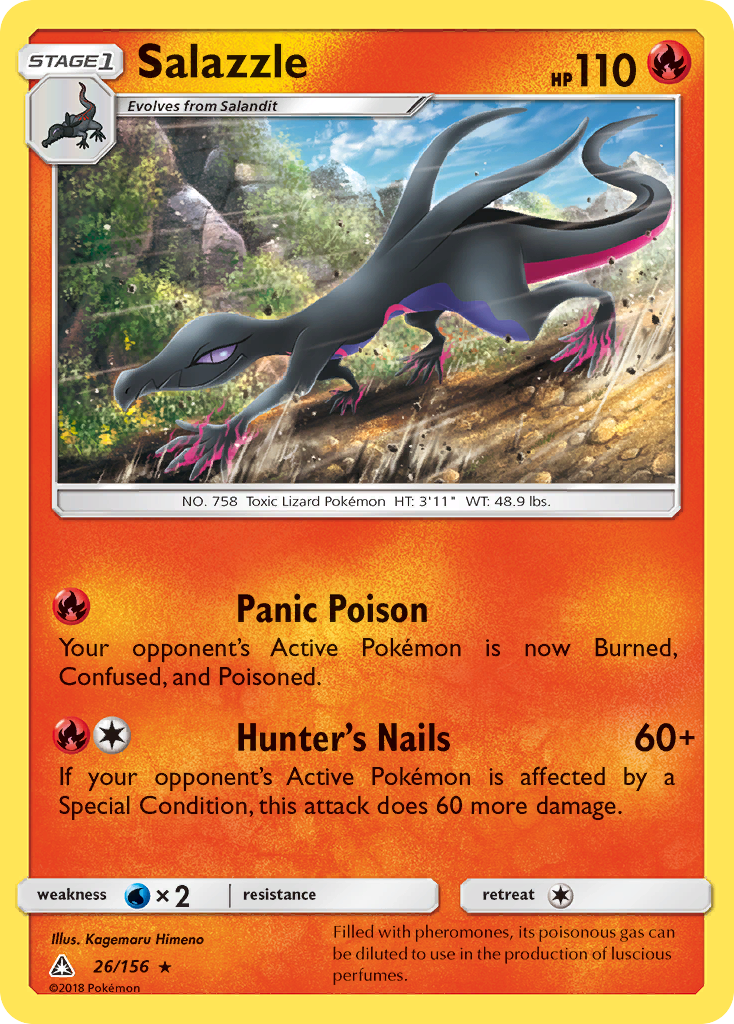 Salazzle (26/156) [Sun & Moon: Ultra Prism] | Nerdhalla Games