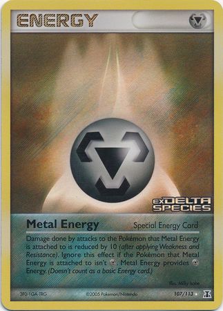 Metal Energy (107/113) (Stamped) [EX: Delta Species] | Nerdhalla Games