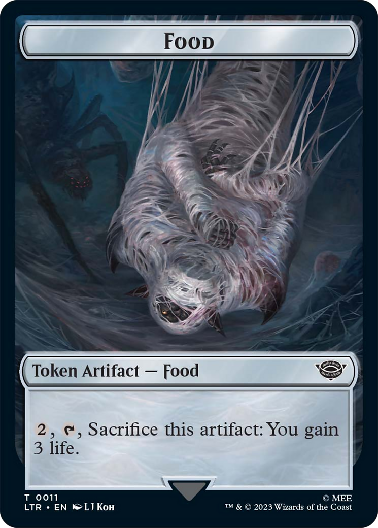 Food // Wraith Double-Sided Token [The Lord of the Rings: Tales of Middle-Earth Commander Tokens] | Nerdhalla Games