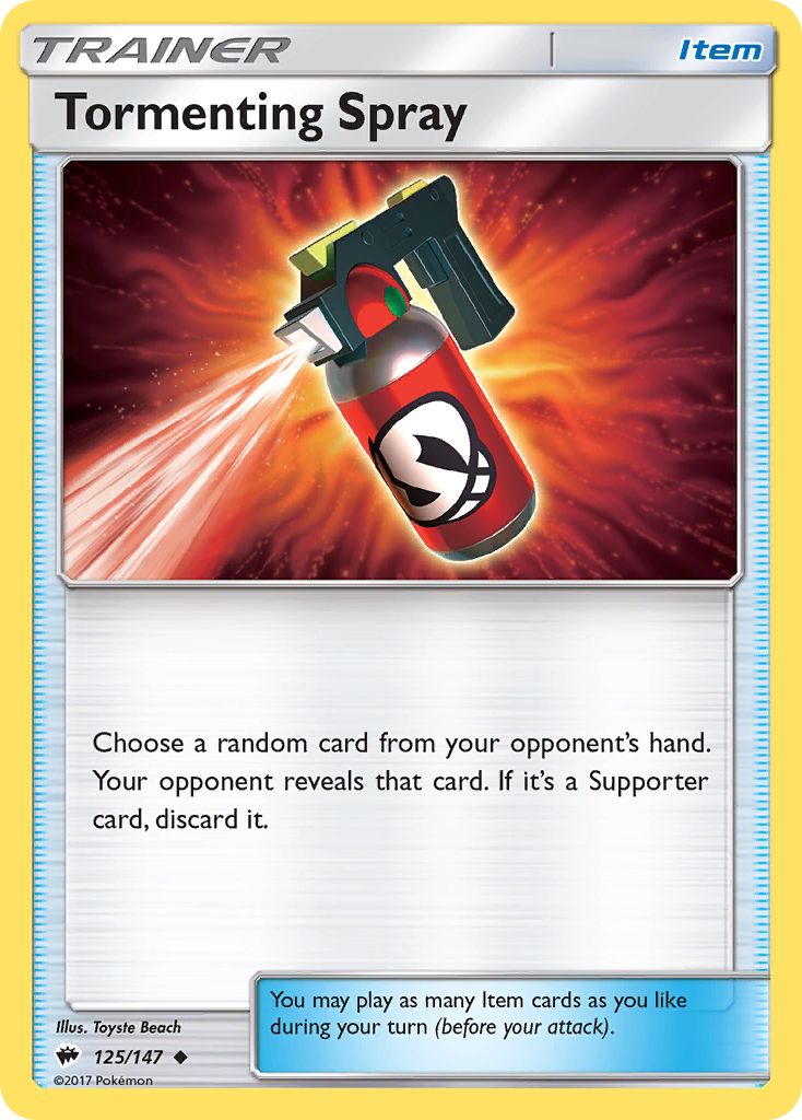 Tormenting Spray (125/147) [Sun & Moon: Burning Shadows] | Nerdhalla Games