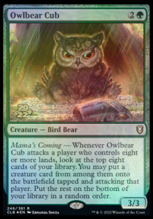 Owlbear Cub [Commander Legends: Battle for Baldur's Gate Prerelease Promos] | Nerdhalla Games