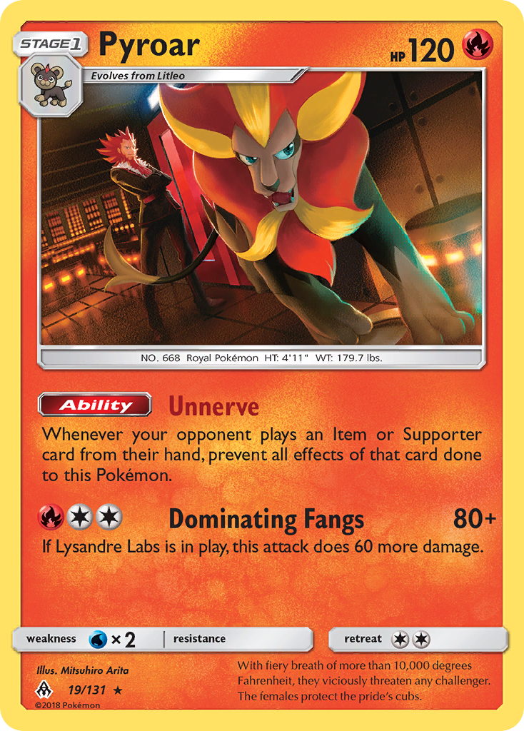 Pyroar (19/131) [Sun & Moon: Forbidden Light] | Nerdhalla Games