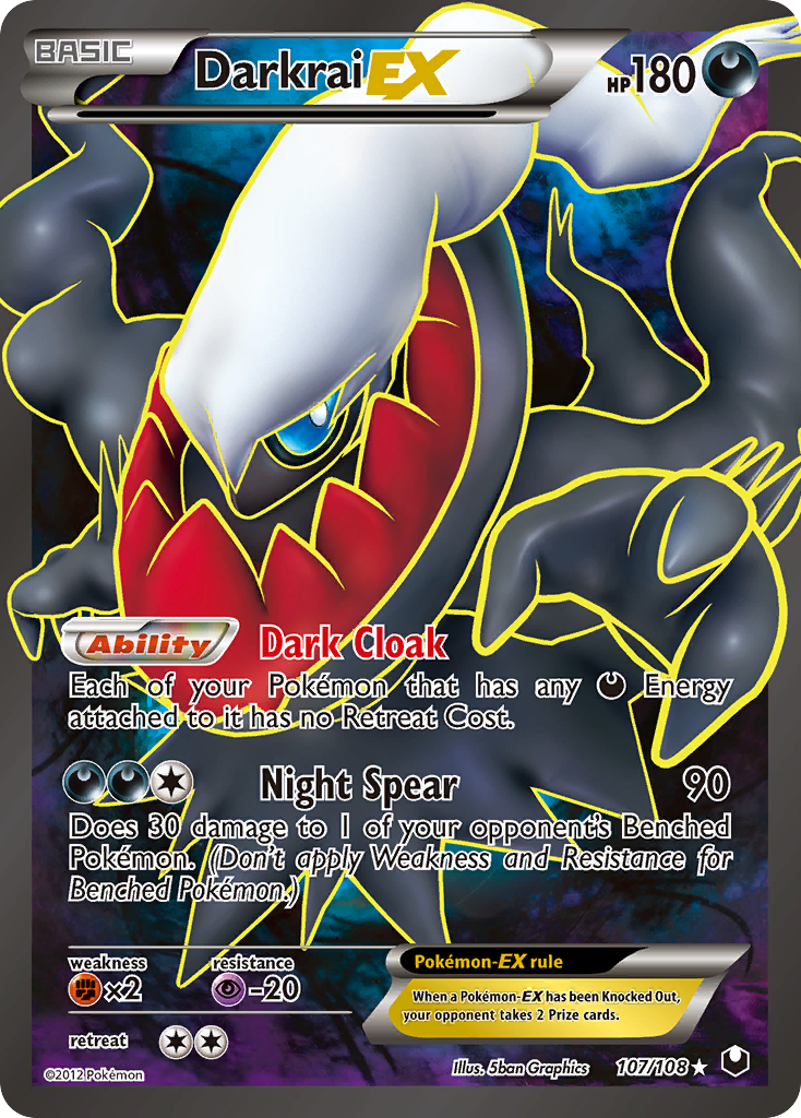 Darkrai EX (107/108) [Black & White: Dark Explorers] | Nerdhalla Games