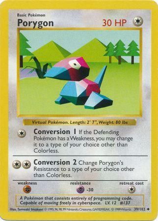 Porygon (39/102) [Base Set Shadowless Unlimited] | Nerdhalla Games