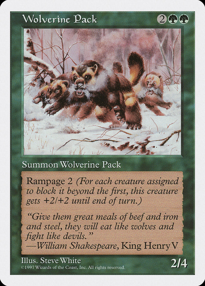 Wolverine Pack [Fifth Edition] | Nerdhalla Games