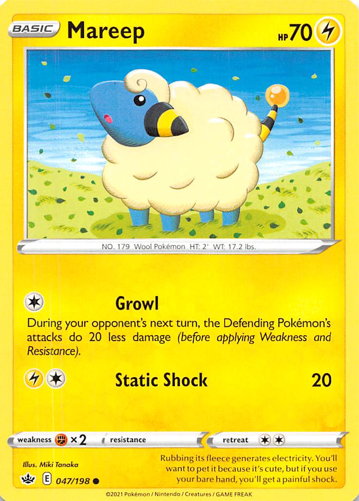 Mareep (047/198) [Sword & Shield: Chilling Reign] | Nerdhalla Games