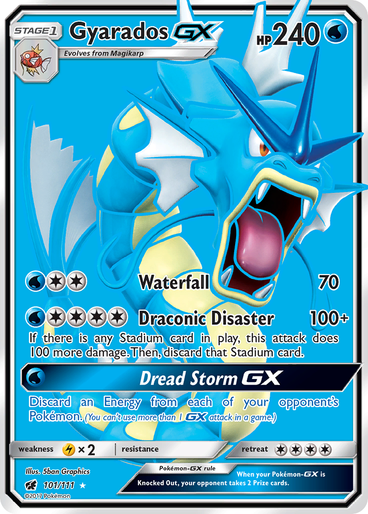 Gyarados GX (101/111) [Sun & Moon: Crimson Invasion] | Nerdhalla Games