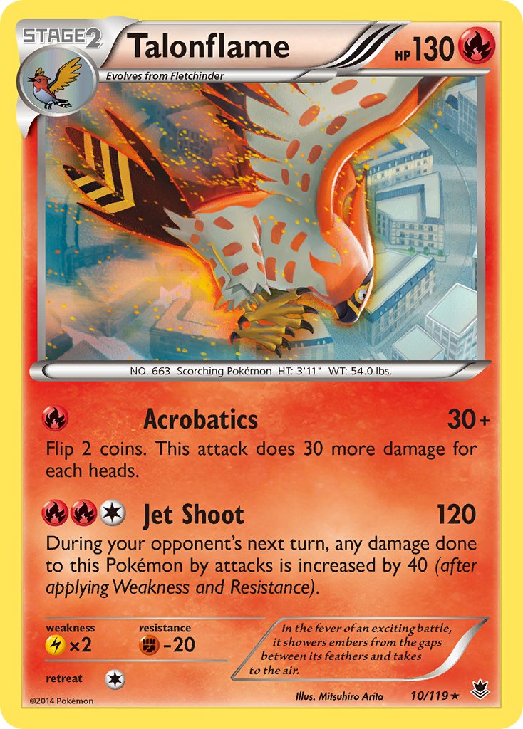 Talonflame (10/119) (Theme Deck Exclusive) [XY: Phantom Forces] | Nerdhalla Games