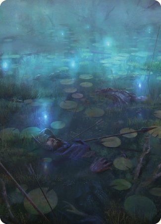 The Dead Marshes Art Card [The Lord of the Rings: Tales of Middle-earth Art Series] | Nerdhalla Games