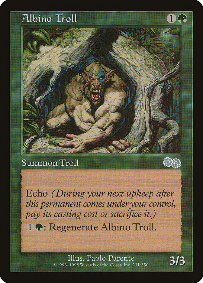 Albino Troll [Urza's Saga] | Nerdhalla Games